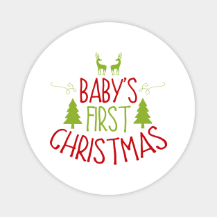 Babys First Christmas Magnet